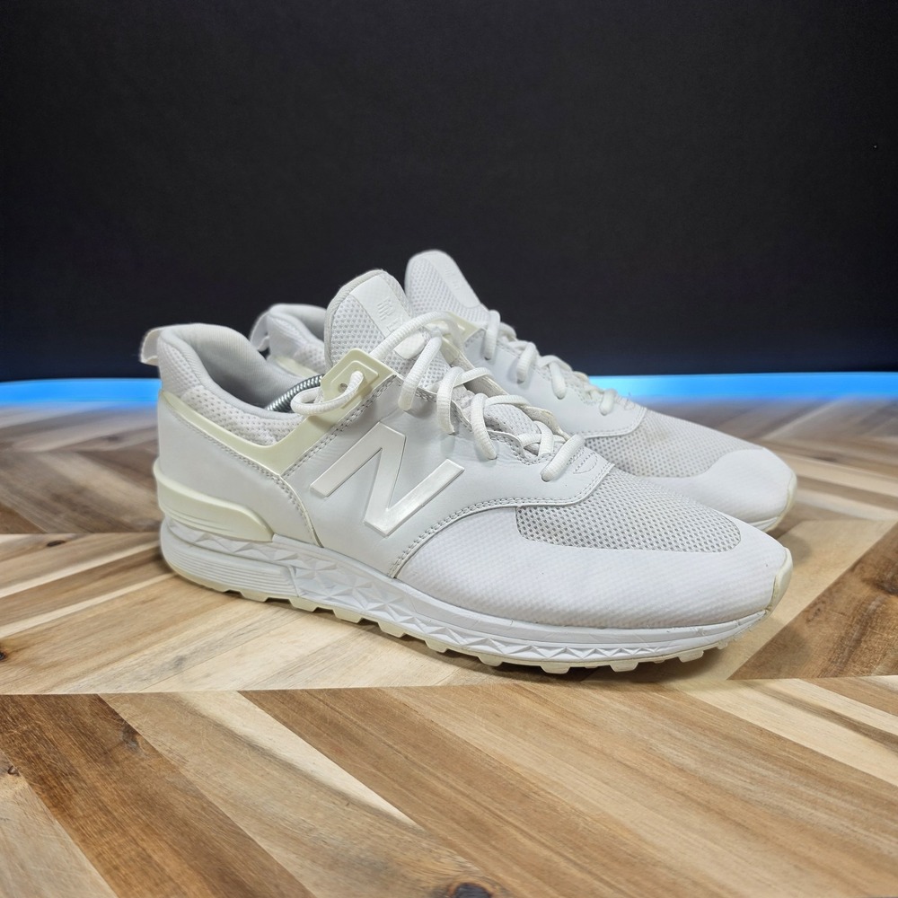 New Balance 574 Sport Men's 11.5 White MS574SWT Fresh Foam Sneakers Shoes